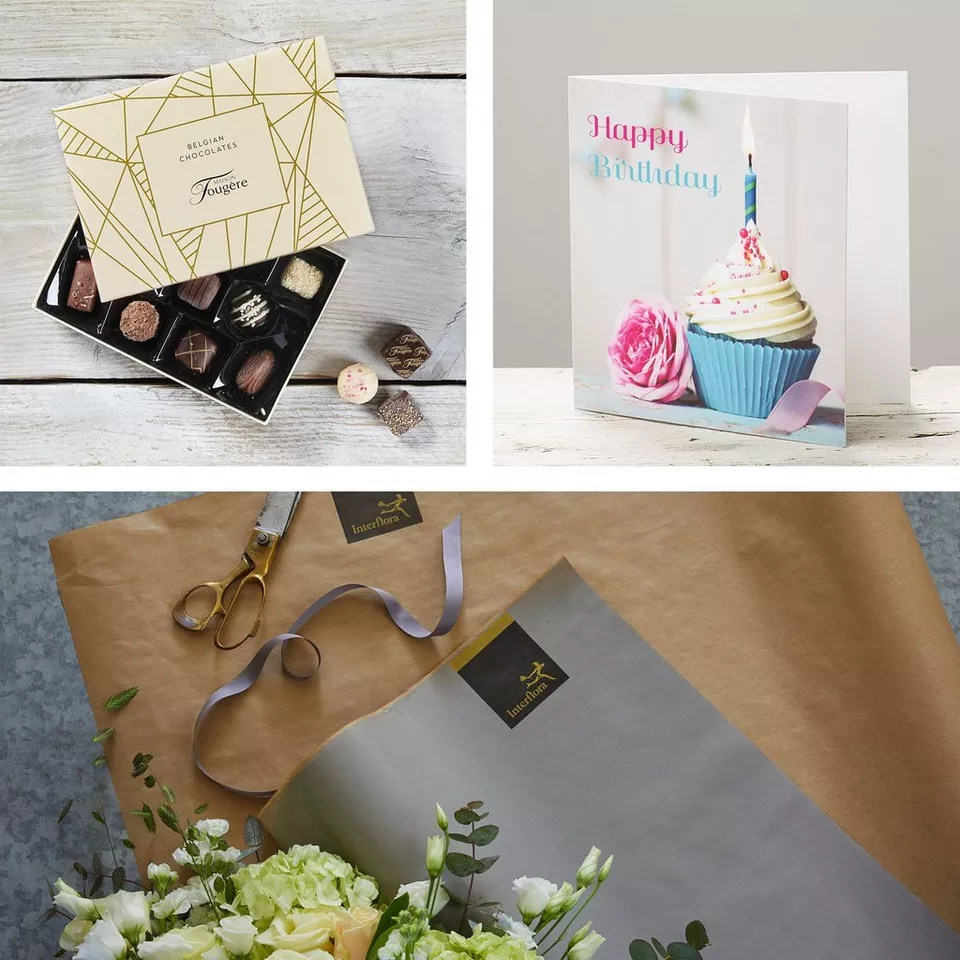Handcrafted Birthday Bouquet with Chocolates & Card - Image 2