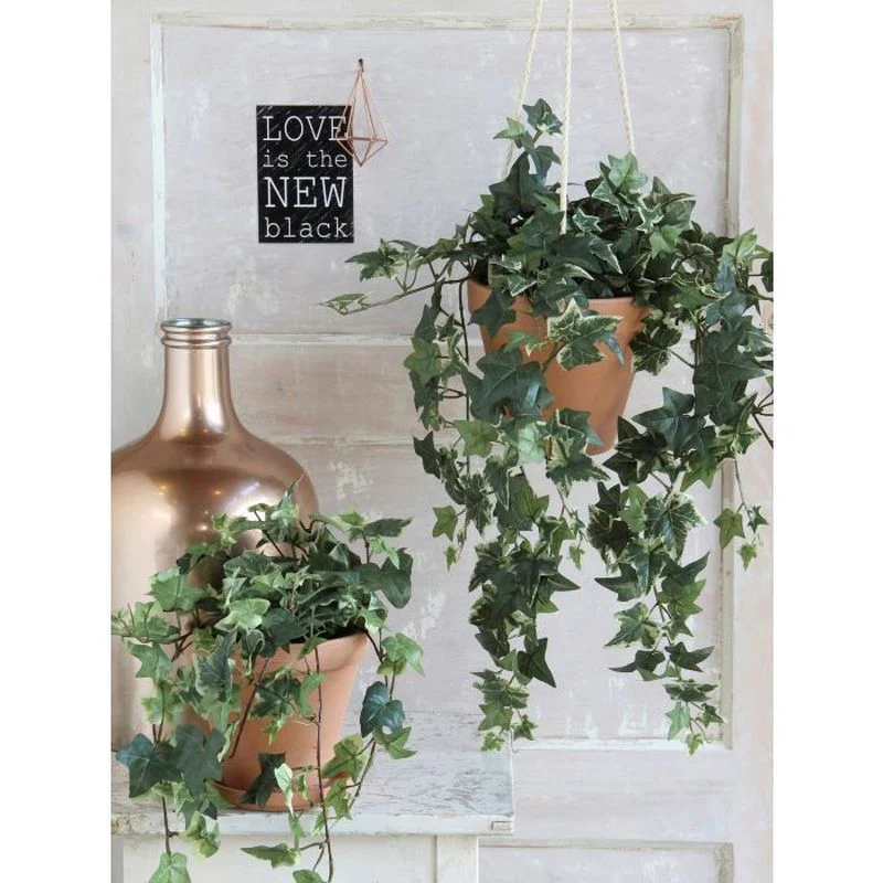 Artificial Ivy Hanging Green Variegated - Image 5