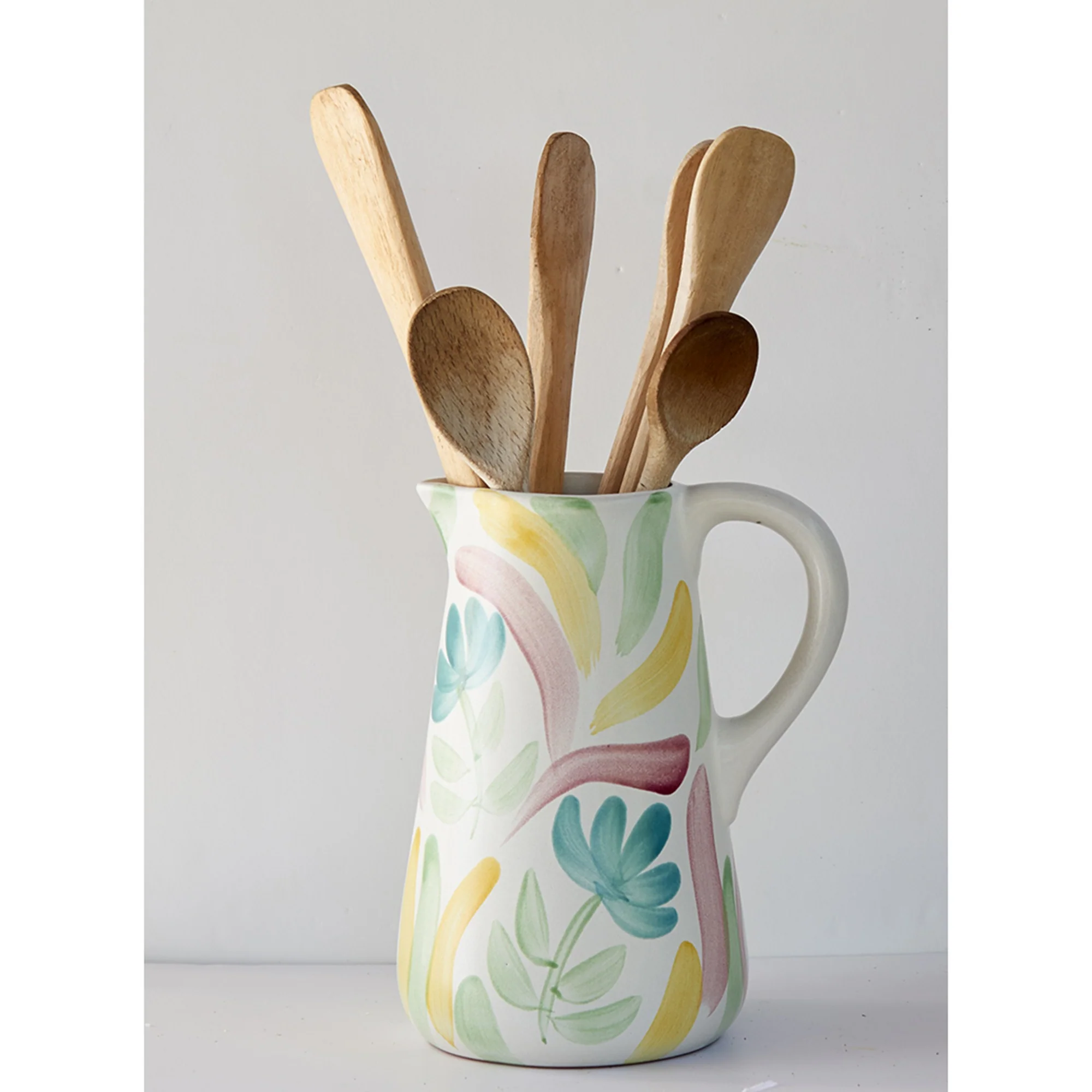 Jug terracotta flower