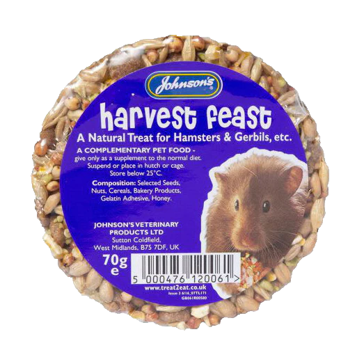 Johnson’s Veterinary Hamster & Gerbil Harvest Feast 70g
