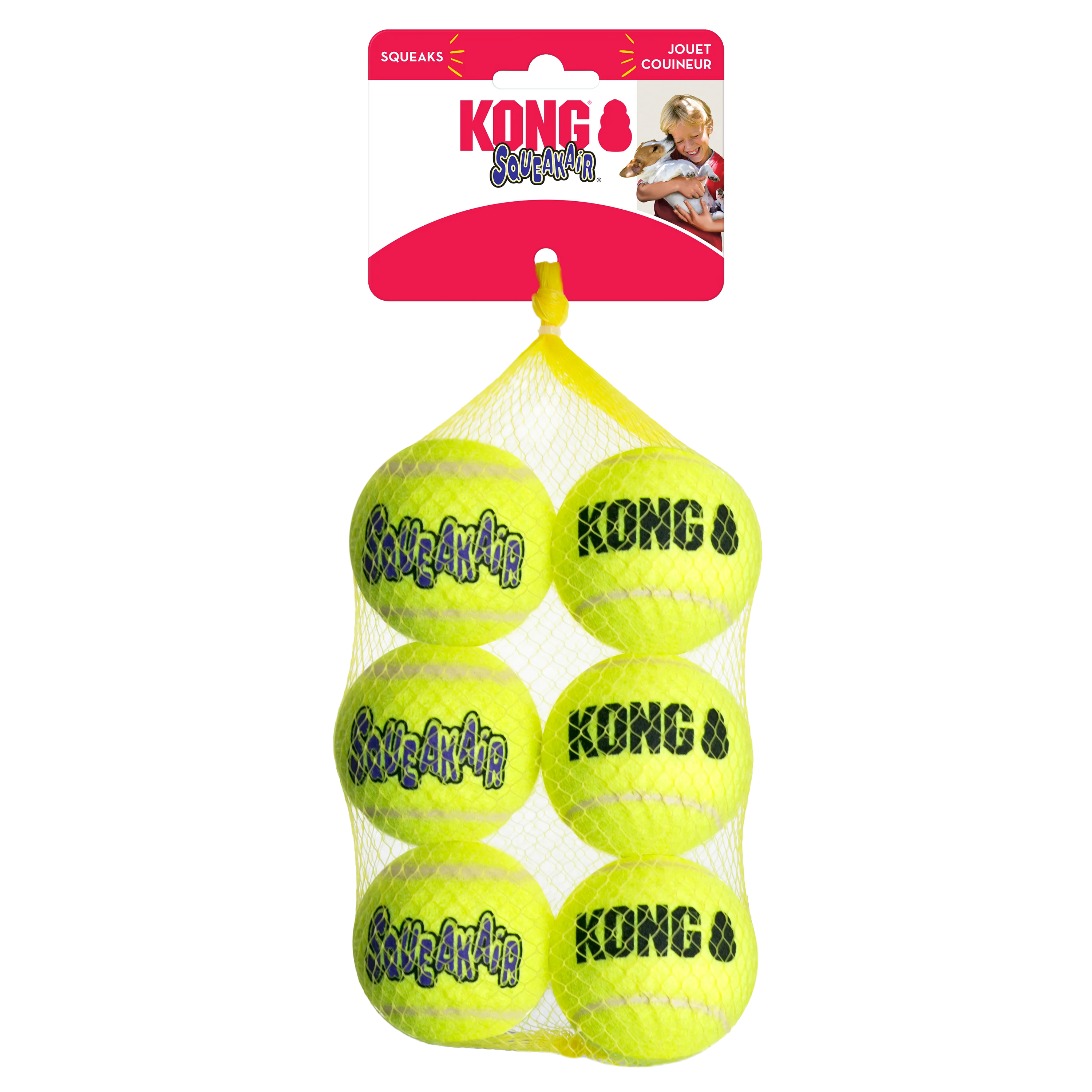 KONG SqueakAir Balls Medium 6pack - Image 3