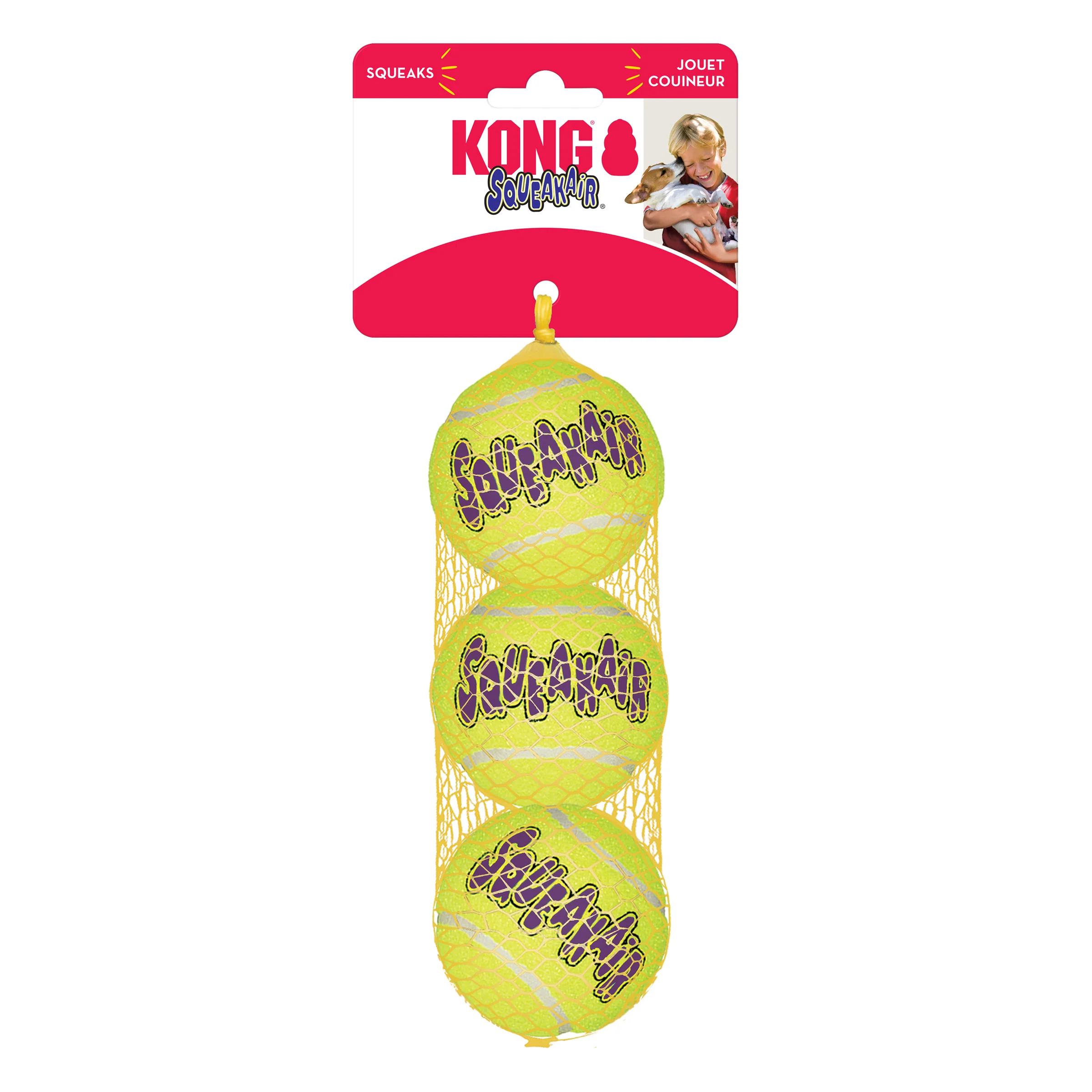 KONG SqueakAir Balls (Medium - Pack of 3)