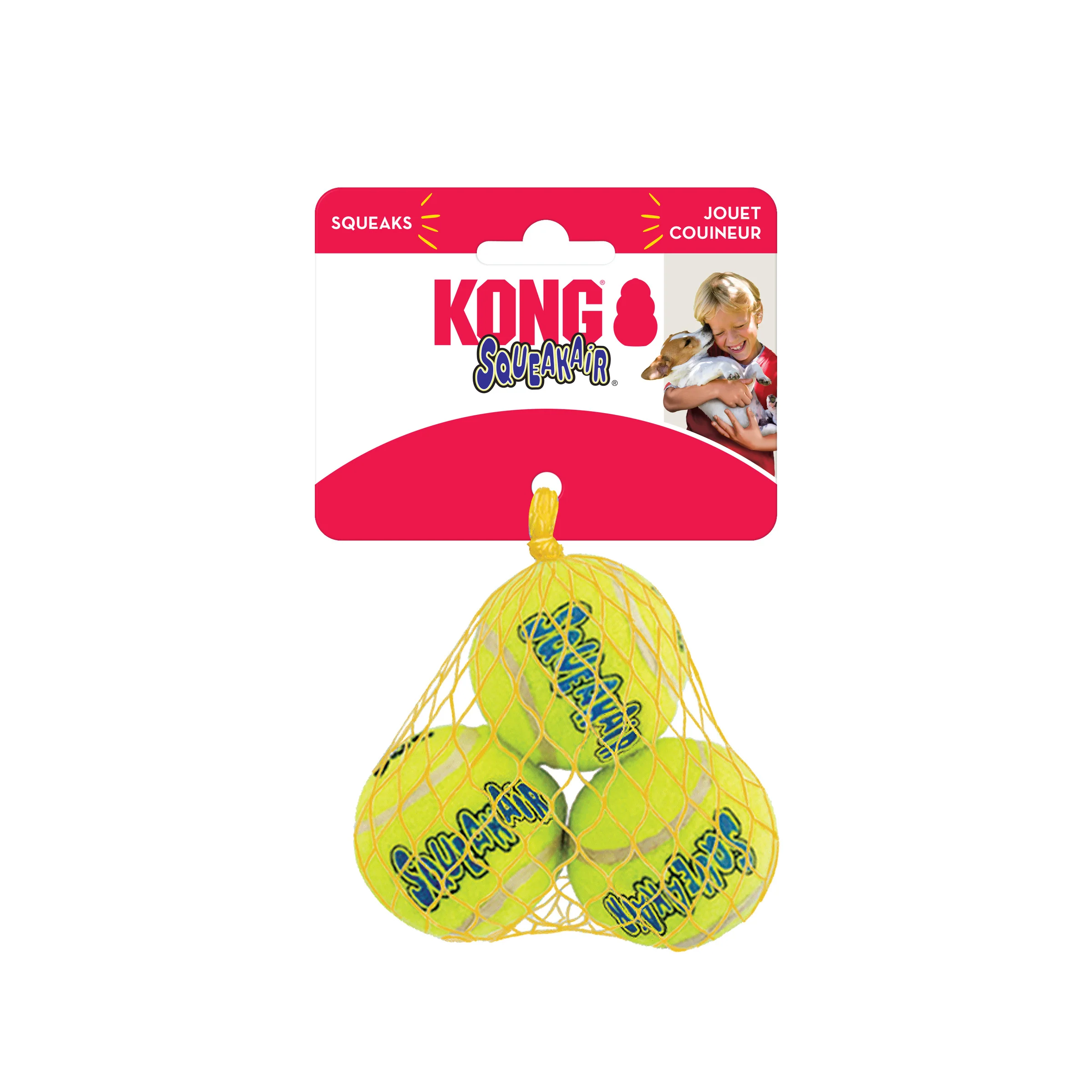 KONG SqueakAir Balls 3-pk Small - Image 3