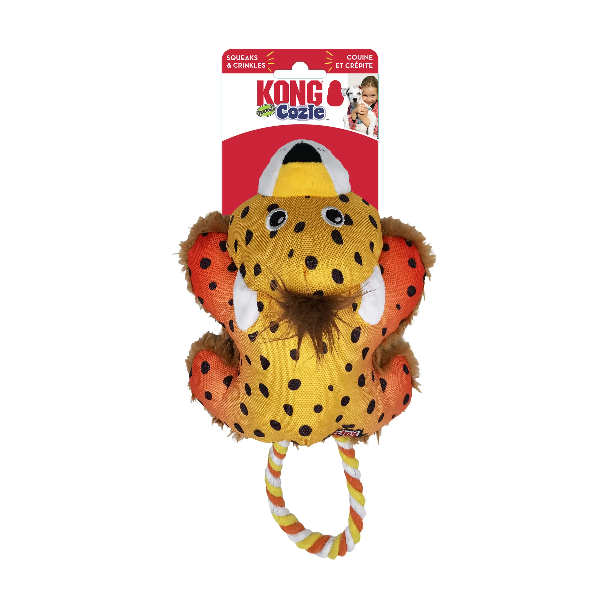 KONG Cozie Tuggz Cheetah Small/Medium - Image 3