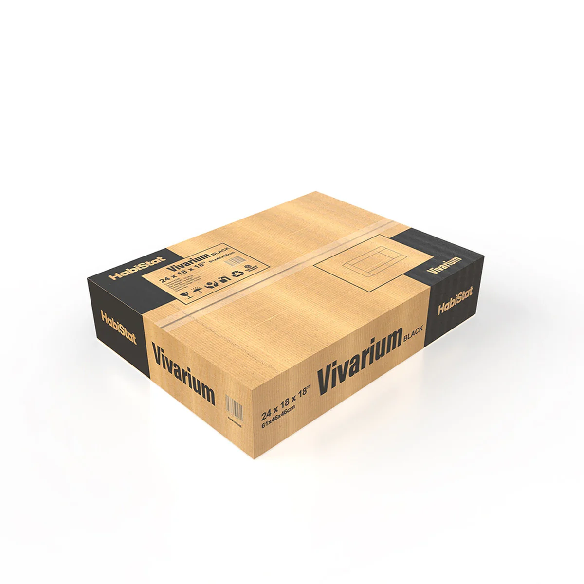 HabiStat Standard Vivarium L61xD46xH46cm, Oak - Image 2