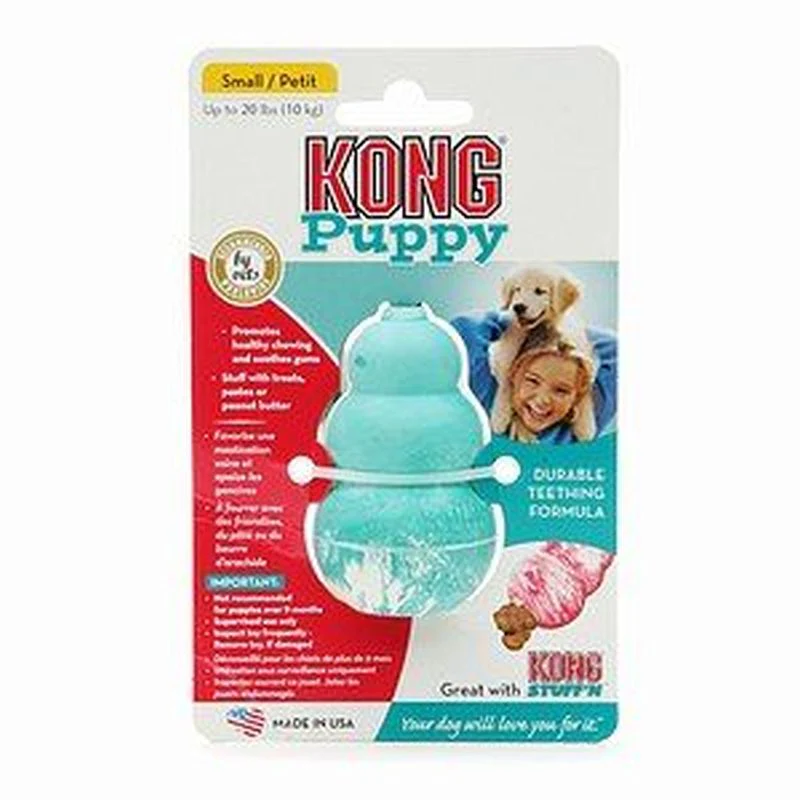 KONG Puppy Classic Dog Toy Coloured (Small)