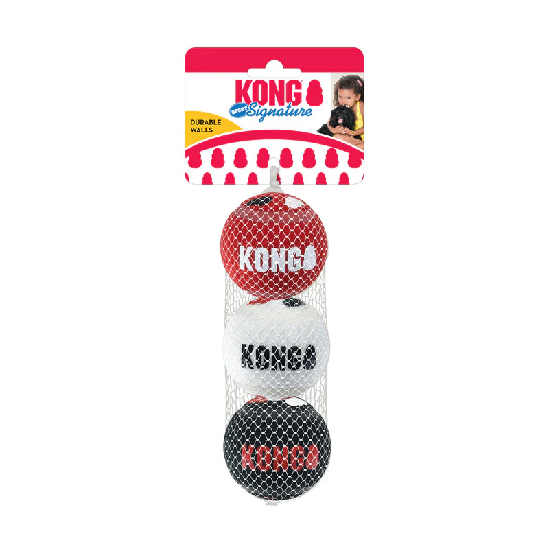 KONG Signature Sports Balls 3pk Medium - Image 3