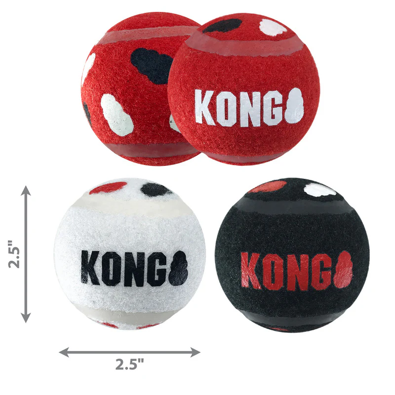 KONG Signature Sports Balls 3pk Medium - Image 4