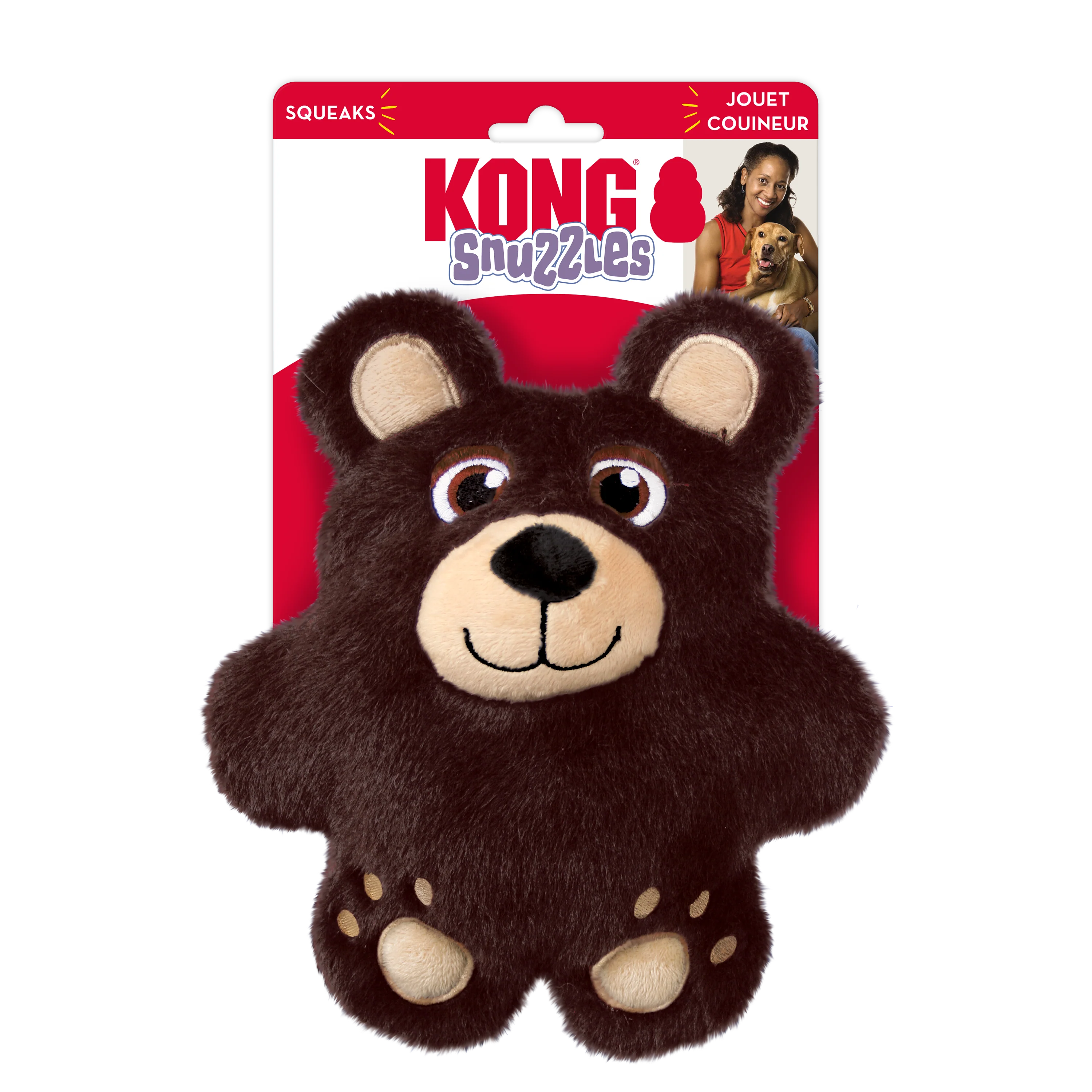 KONG Snuzzles Bear Medium Dog Toy - Image 3
