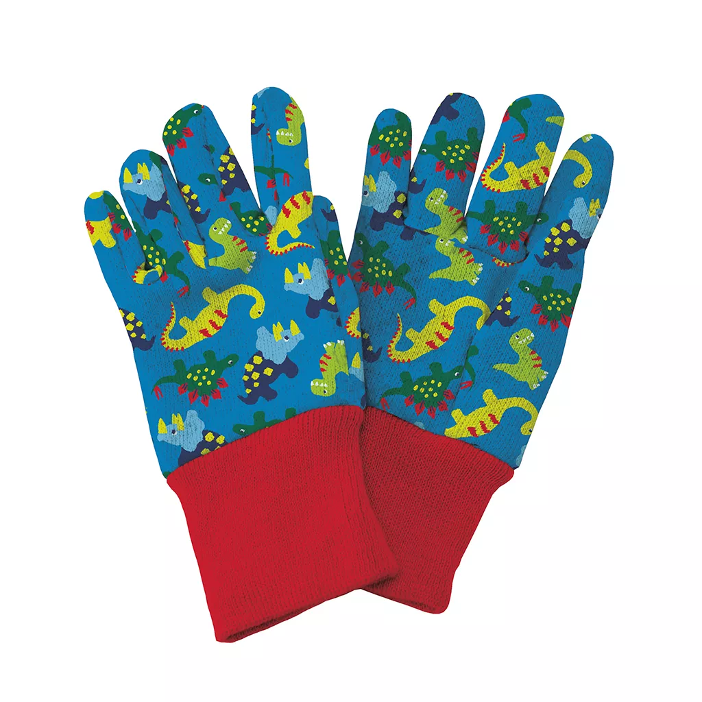 Kent & Stowe Blue Dinosaur Kids Gardening Glove