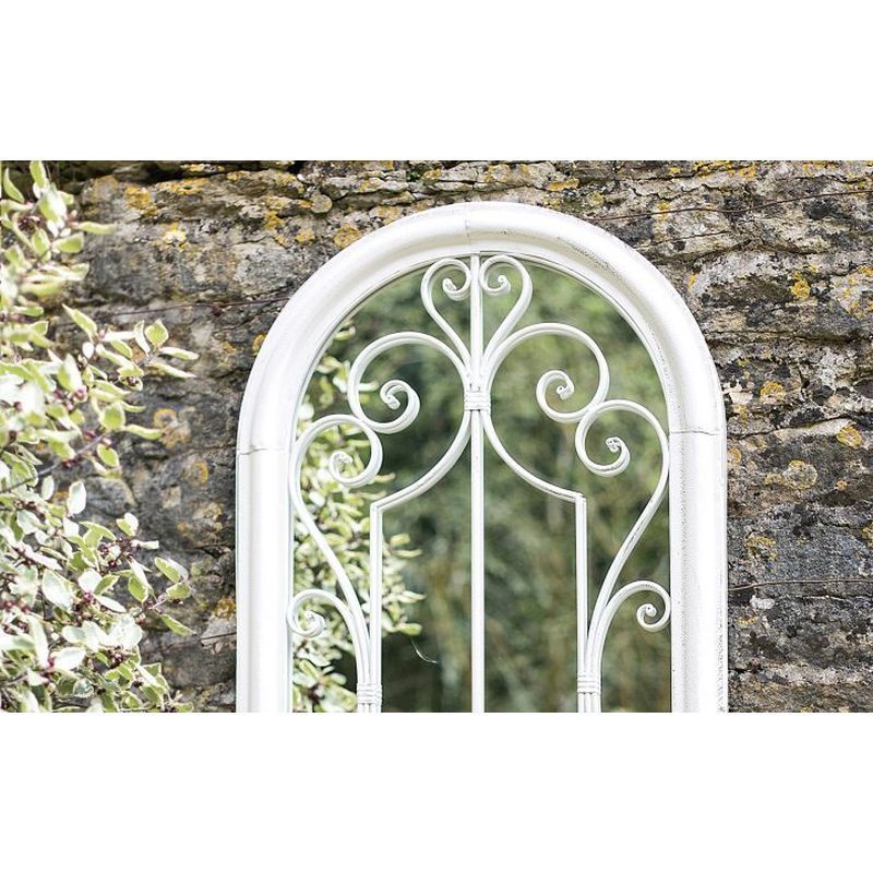 La Hacienda Aston & Wold Scrolled Arch Garden Mirror - Image 2
