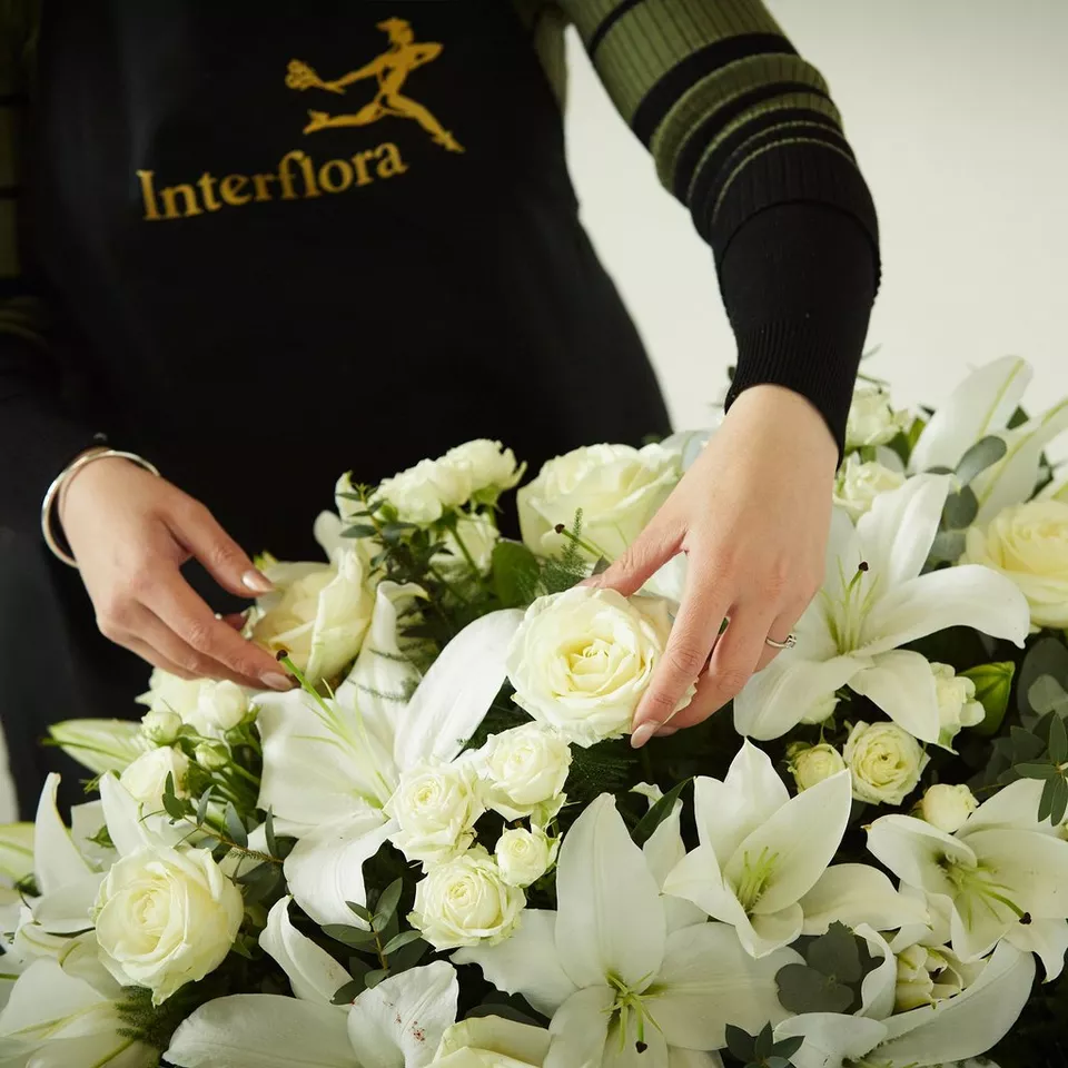 Lily and Rose Casket Spray - Image 3