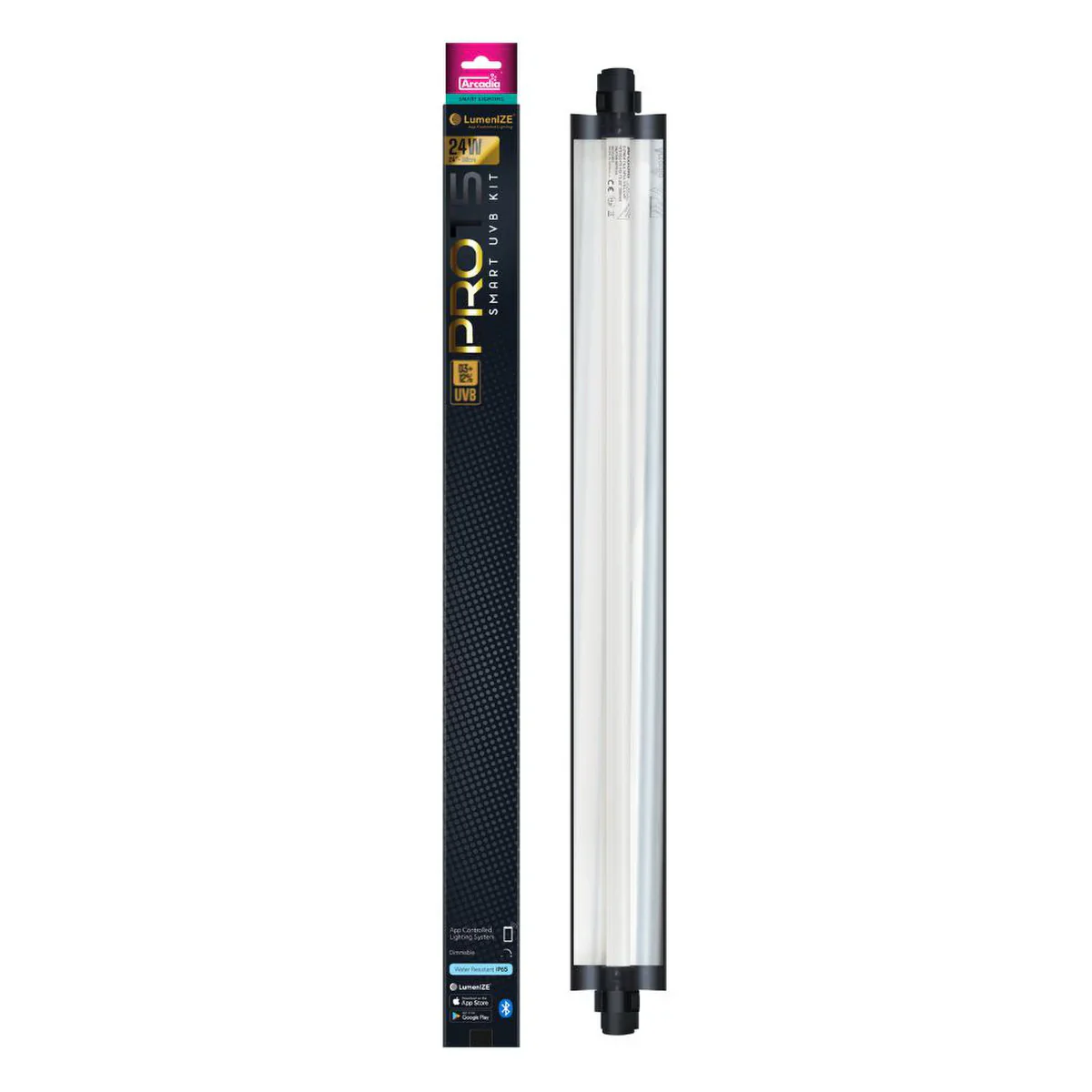 Arcadia Lumenize Pro T5 UVB Kit, D3+ Desert 12% 24w