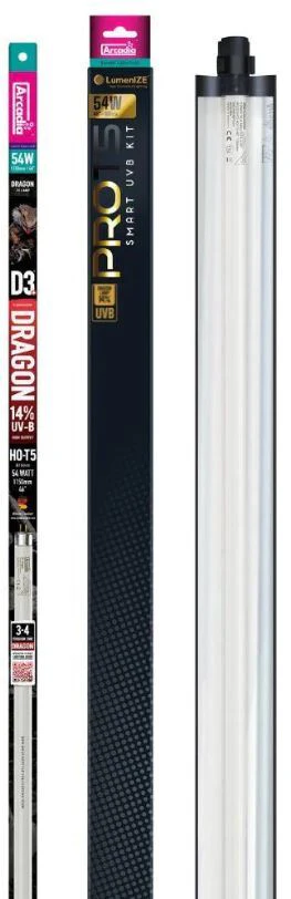 LumeniZe Pro T5 UVB Kit, D3+ Dragon, 14% UV-B, 54W