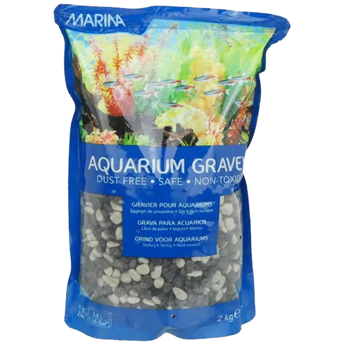 Marina 2Kg Grey/Black Aquarium Gravel