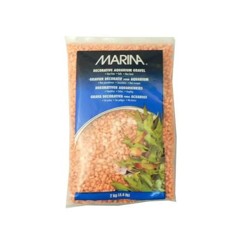 Marina Aquarium Gravel Orange 2kg