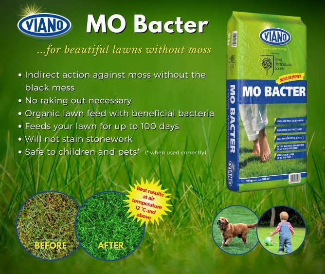 Mo Bacter Lawn Fertiliser and Moss Remover 4kg Box - Image 2