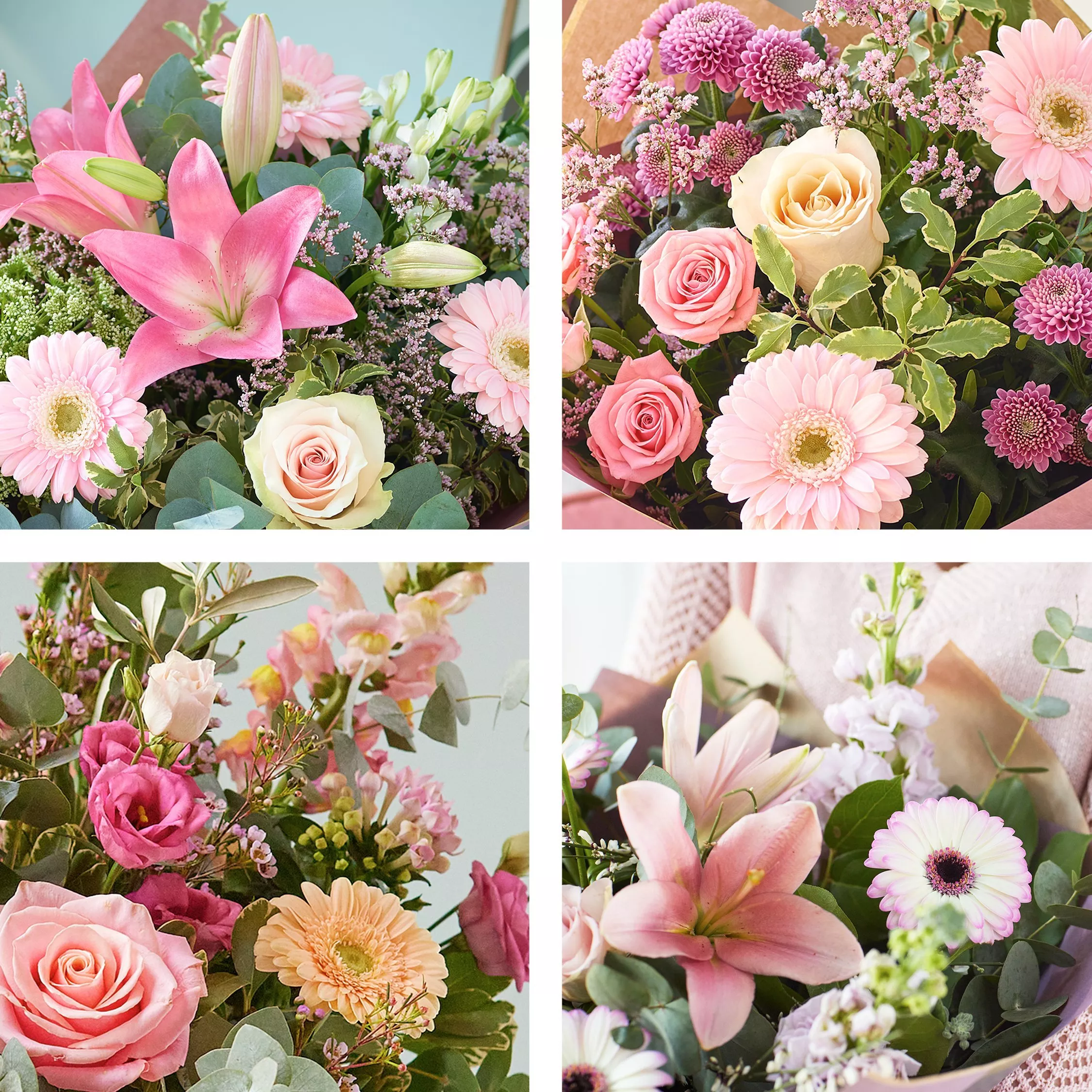 Mother's Day Luxury Pastels Bouquet Bundle With Chocolates and Card - Image 2