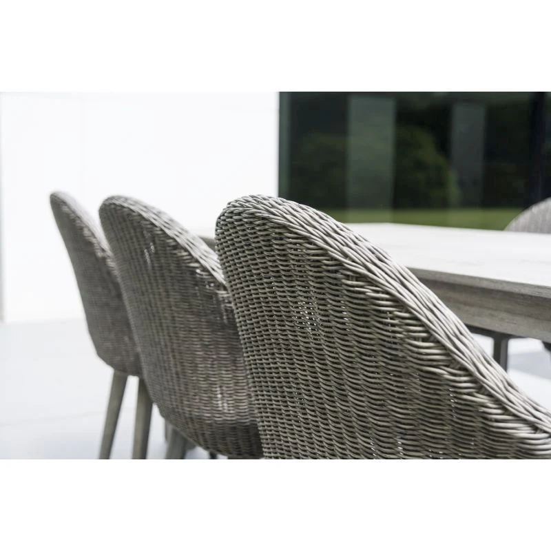Old England Grey Painted Table With 6 Chairs - Image 2