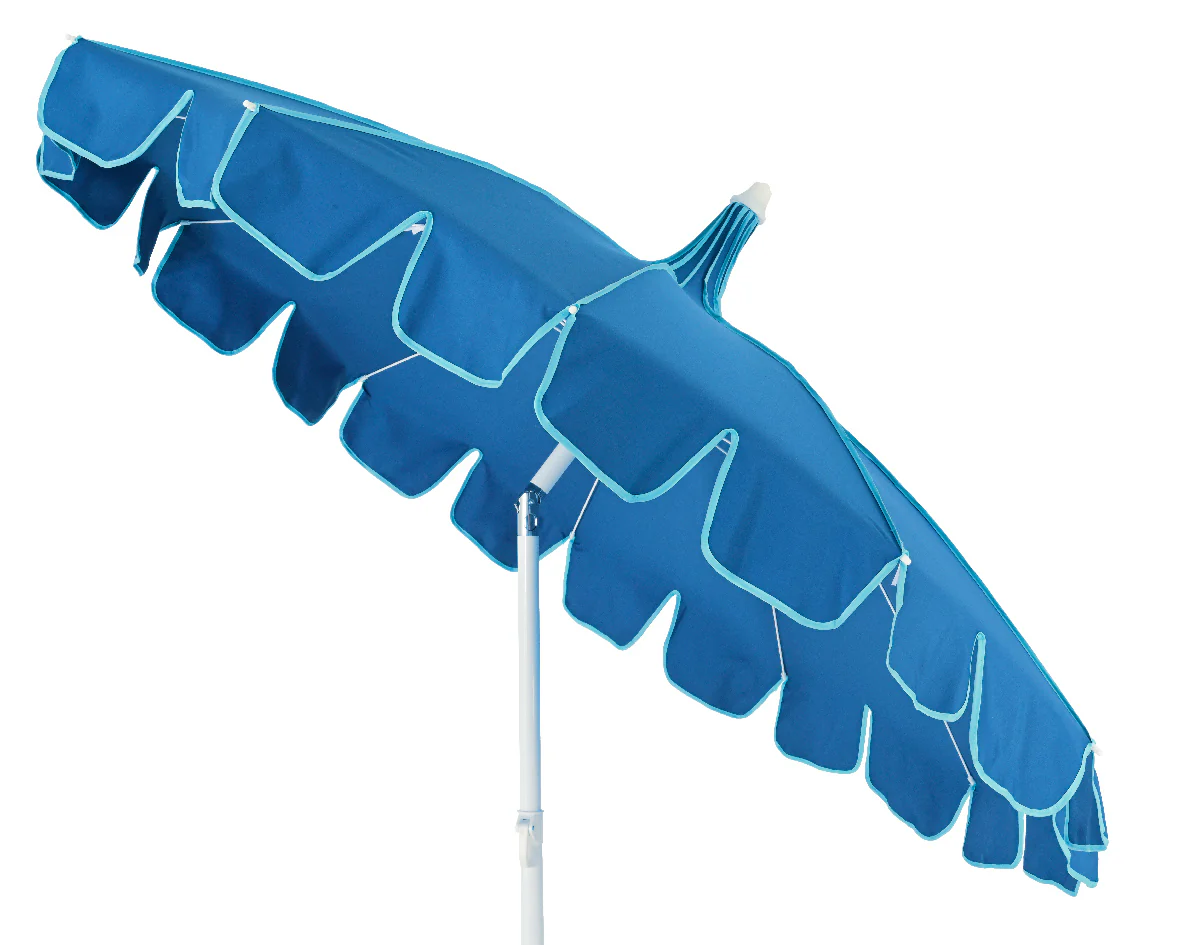 Outdoor Parasol - 1.95 metre Blue - Image 3