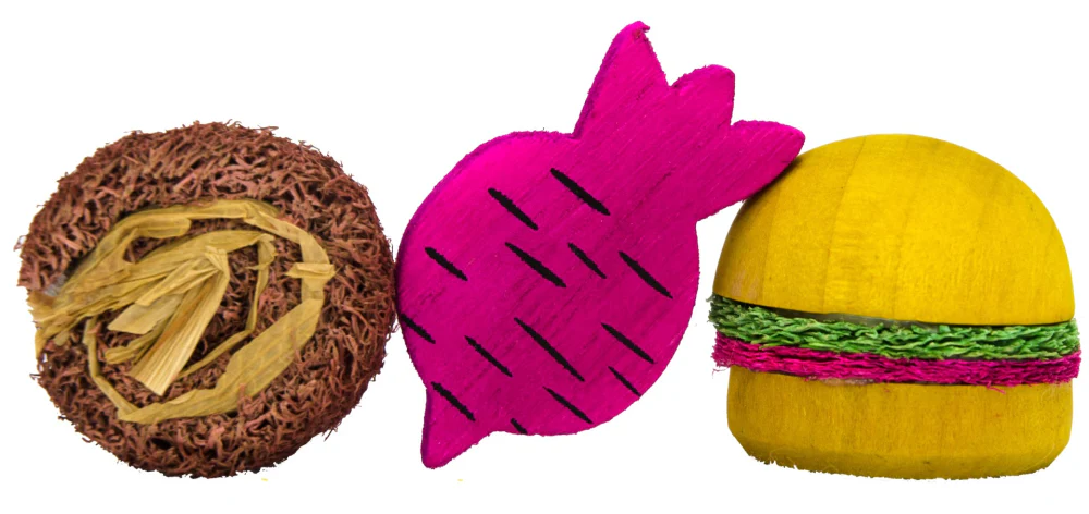 Pawise 3pc Wood N Pretty Toys Pastel - Image 2