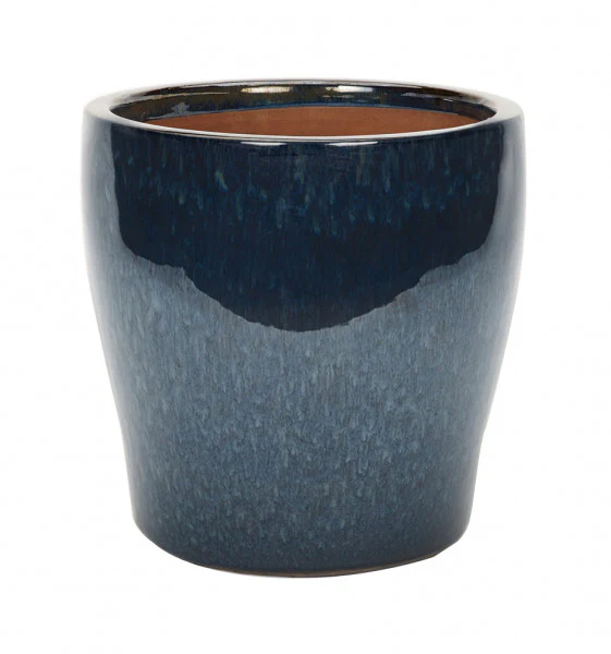 Peacock Glazed Planter (32cm)
