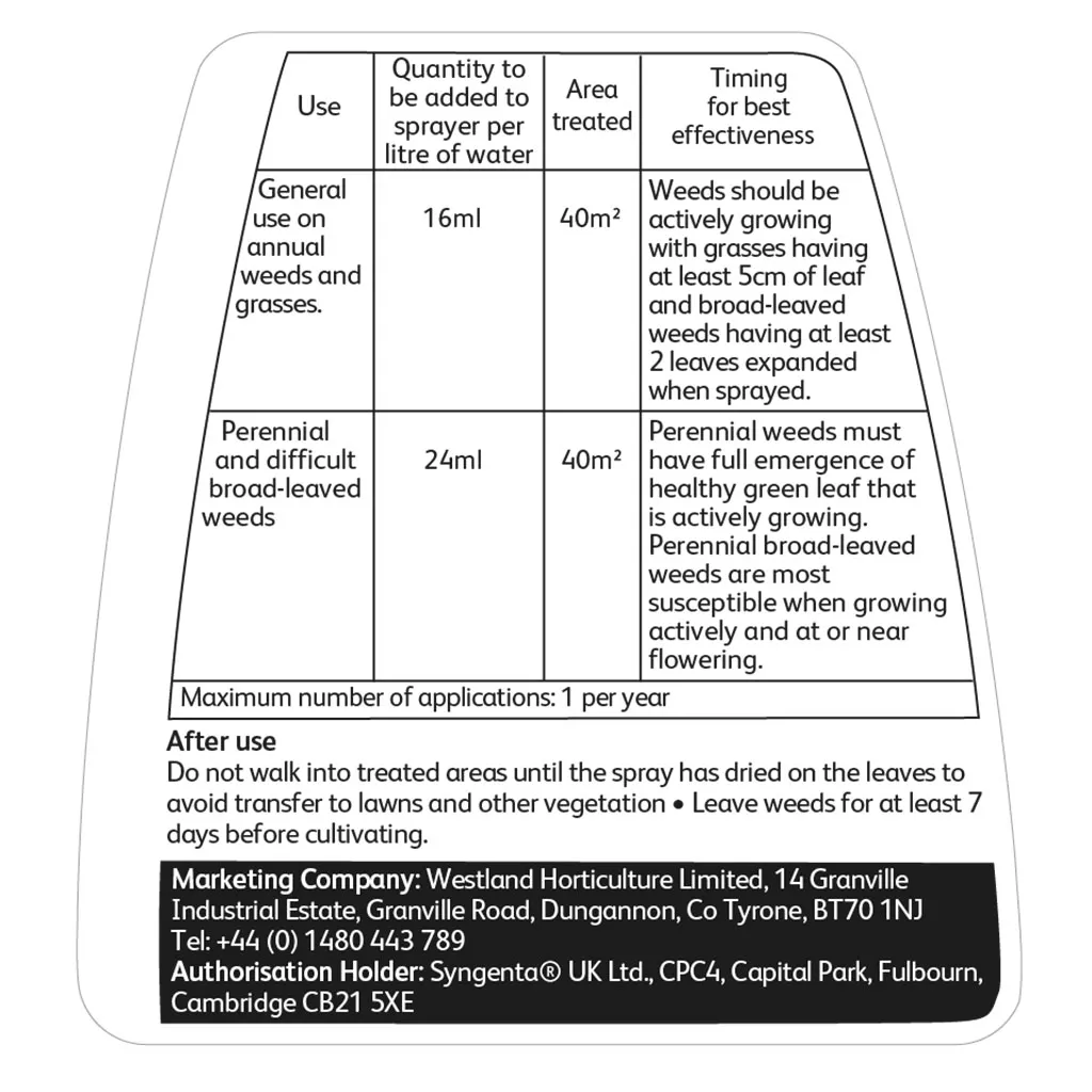 Westland Resolva Pro Weedkiller Xtra Tough Super Concentrate 1L - Image 3