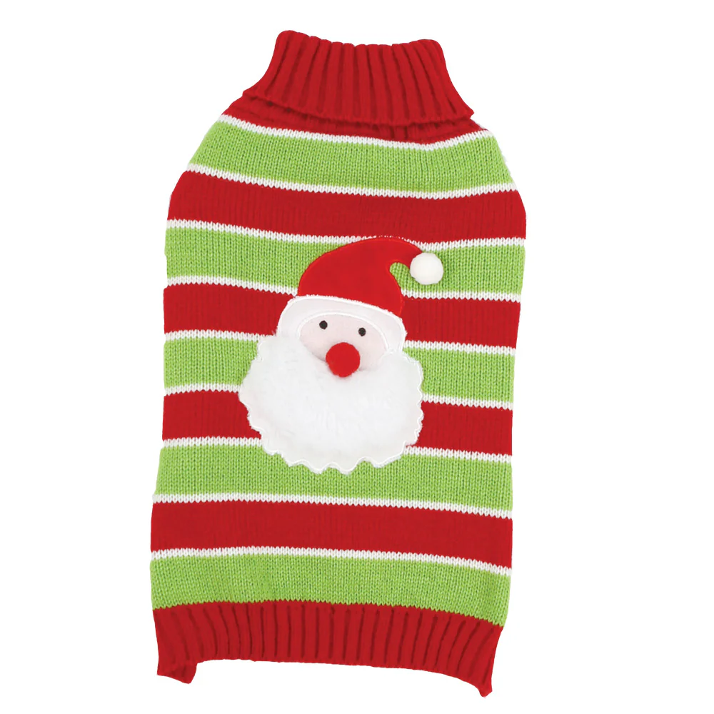 Santa Appliqué Sweater For Small to Medium Dog