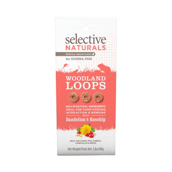 Selective Naturals Woodland Loops For Rabbits & Guinea Pigs 80g - Image 2