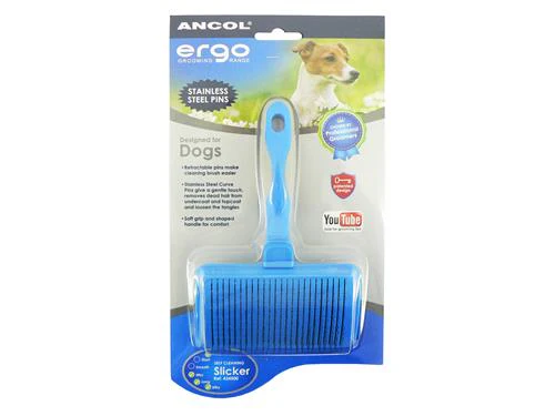 Ancol Ergo Self Cleaning Soft Slicker