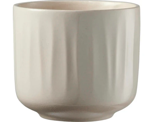 Indoor Pot Bagua Cream Glaze D16Cm X H14Cm