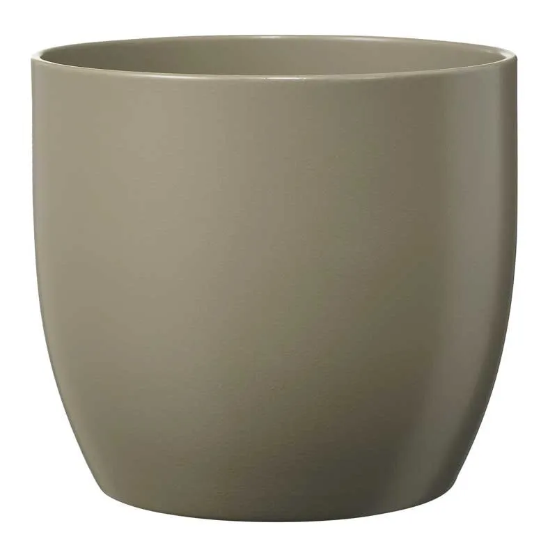 Indoor Pot  Basel Fashion Matte Light Gray D19Cm X H18Cm