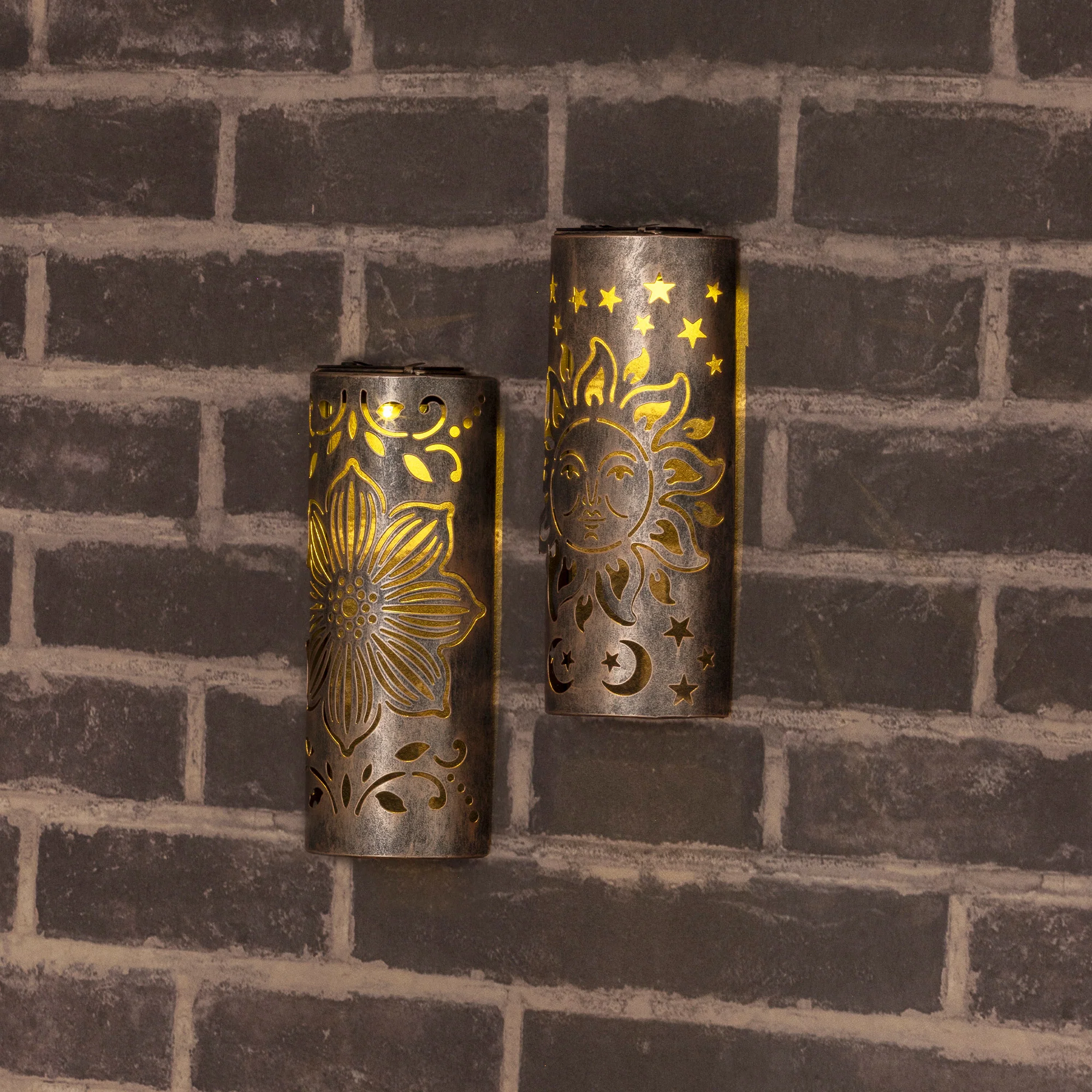 Solar wall light metal - sold separately