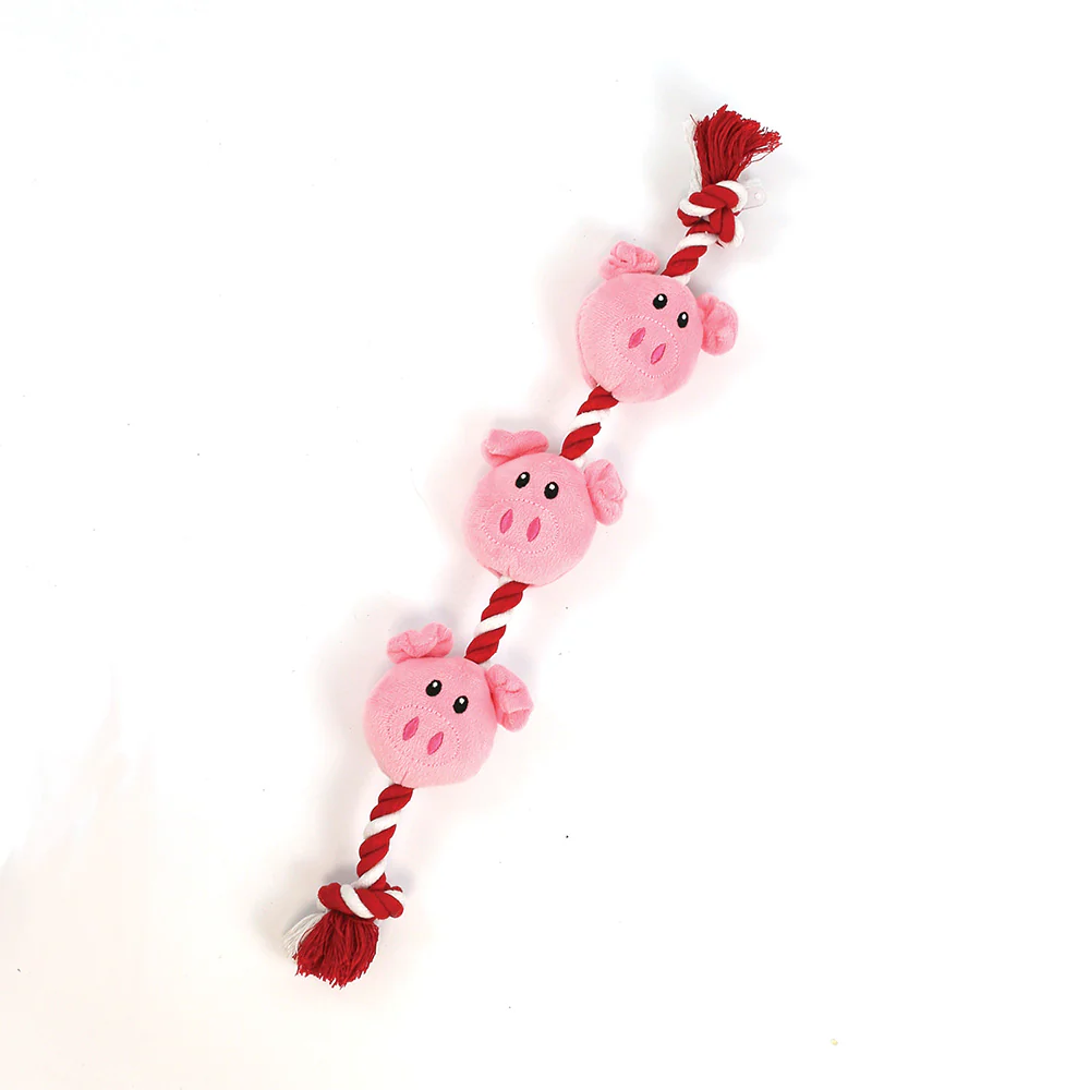 String of Piglets Rope Dog Toy