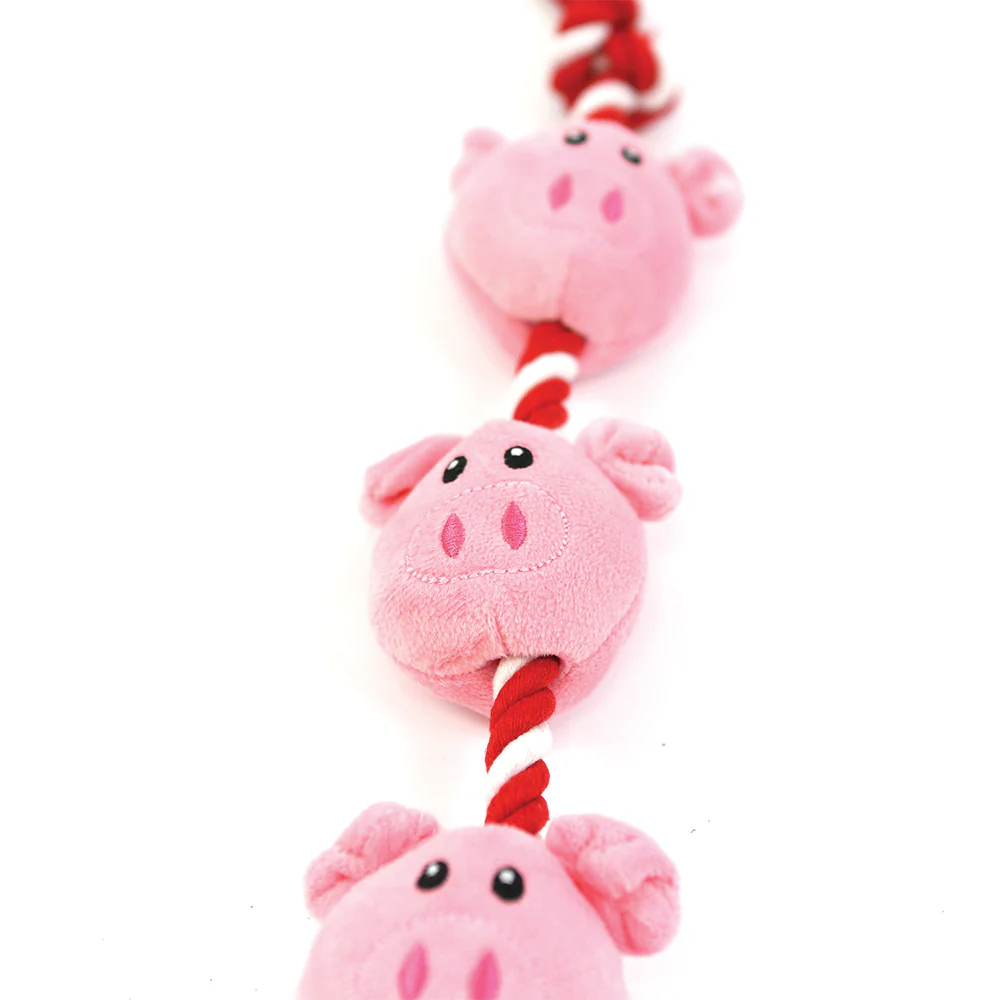 String of Piglets Rope Dog Toy - Image 2