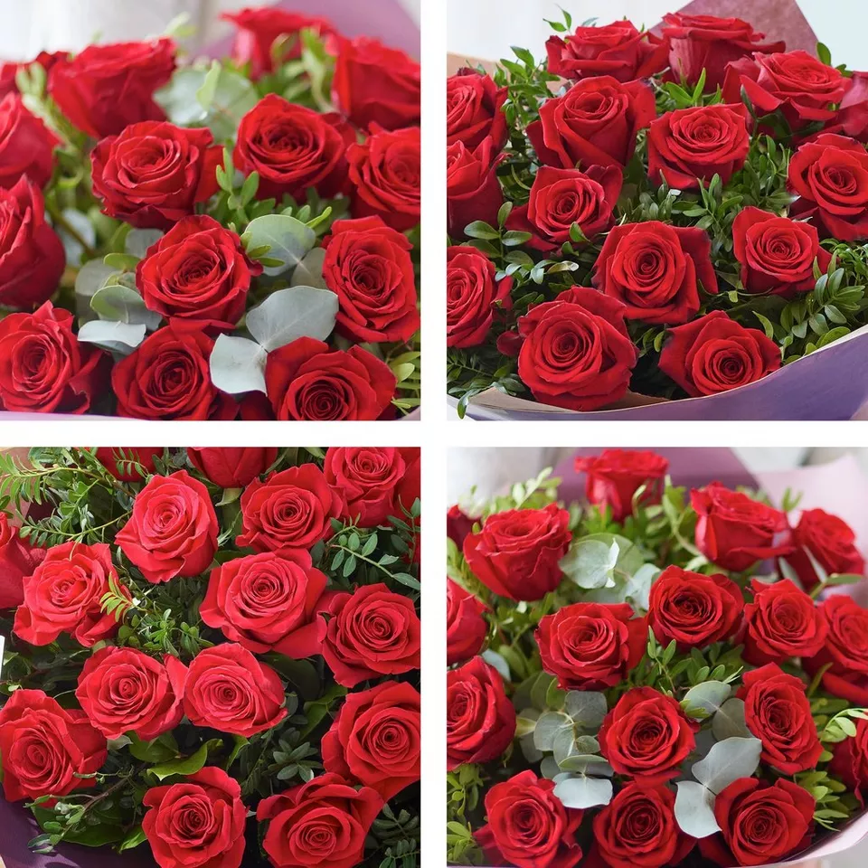 Sumptuous Large-headed 18 Red Rose Bouquet - Image 3