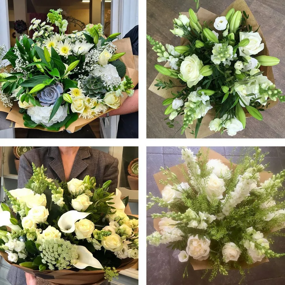 Sympathy hand-tied made with the finest flowers Neutrals €100 FB23 - Image 2