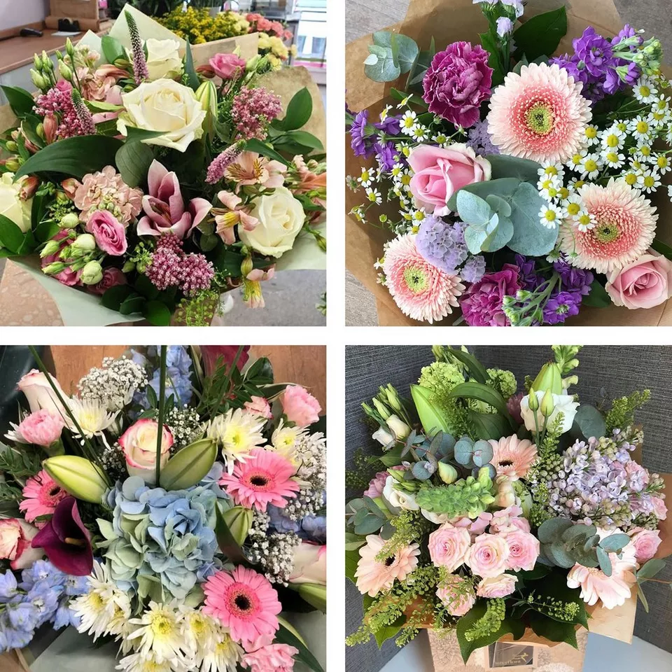 Sympathy hand-tied made with the finest flowers Neutrals €100 FB23 - Image 3