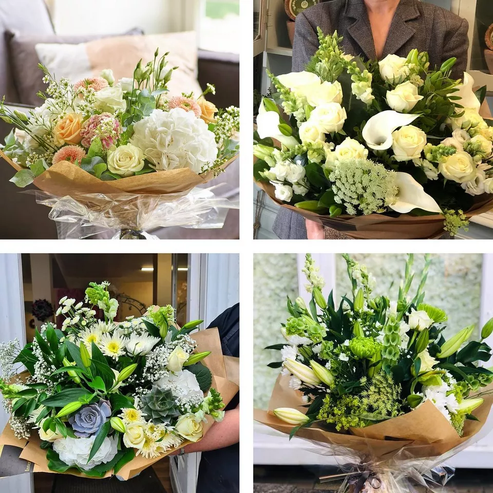 Sympathy hand-tied made with the finest flowers - Image 2