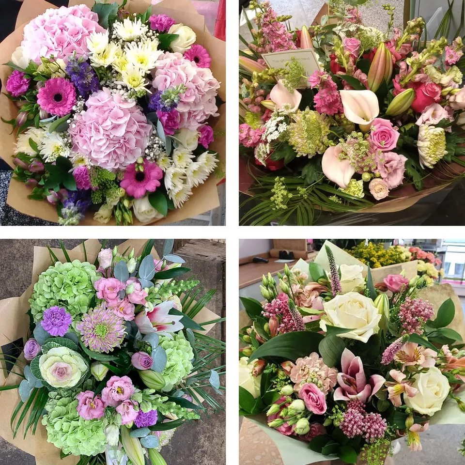 Sympathy hand-tied made with the finest flowers - Image 3