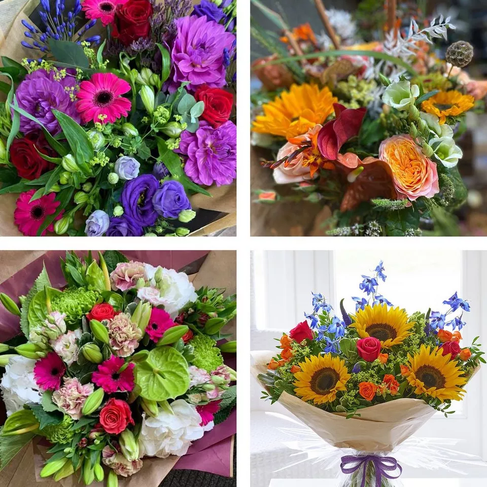 Sympathy hand-tied made with the finest flowers - Image 4