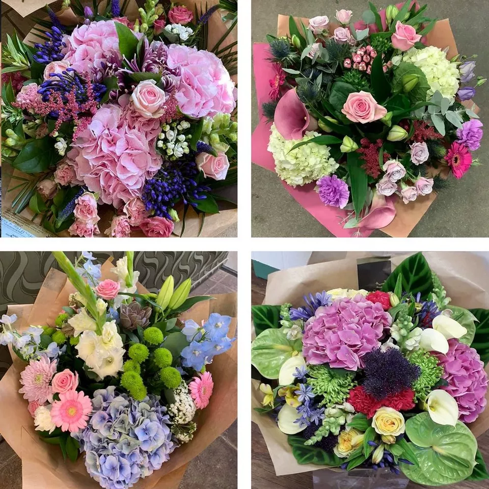 Sympathy hand-tied made with the finest flowers - Image 3