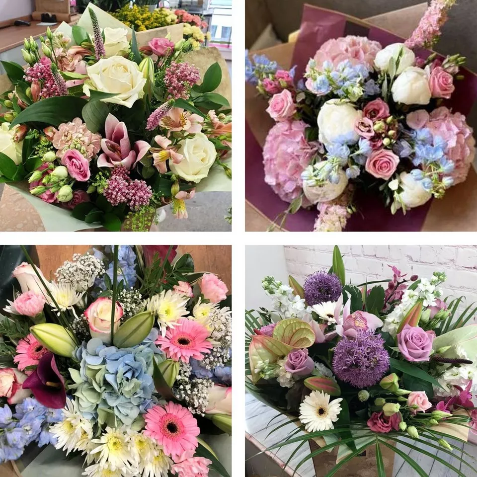 Sympathy hand-tied made with the finest flowers - Image 3
