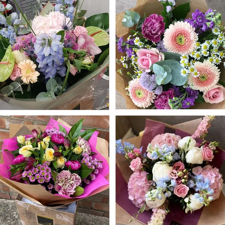 Sympathy hand-tied made with the finest flowers - Image 3