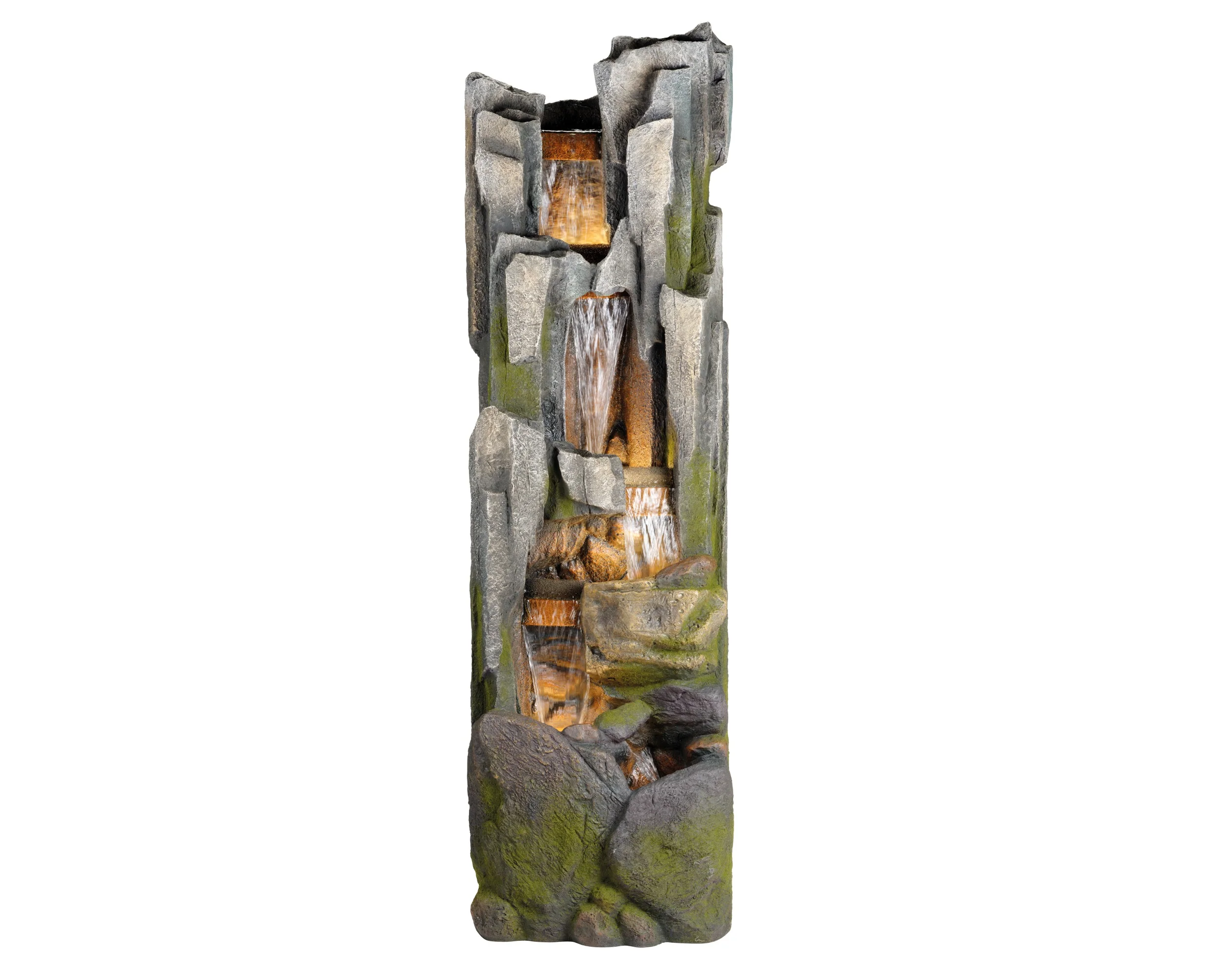 Tall Cascading Rock Garden Water Feature - 200cm