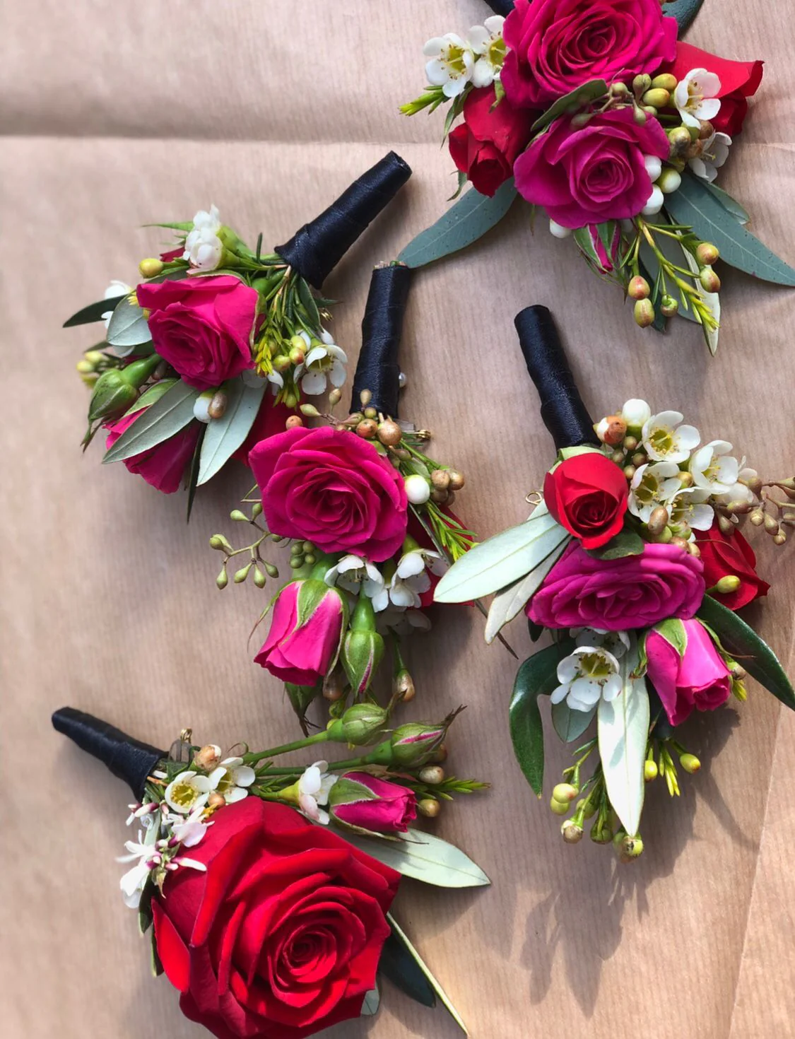 Tea Rose Buttonhole