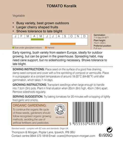 Organic Tomato 'Koralik' - Image 2
