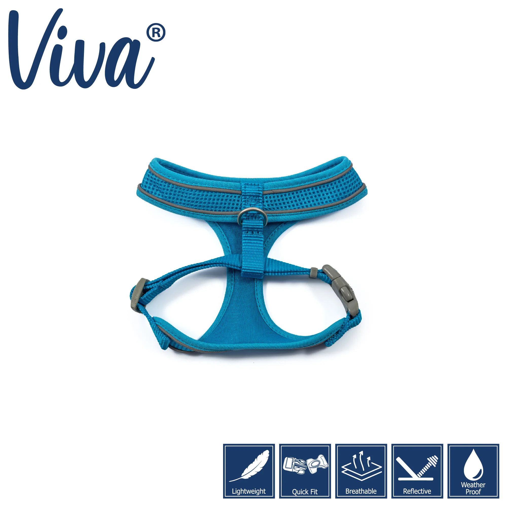 Ancol Viva Comfort Mesh Dog Harness Blue Small (34-45cm Chest) - Image 2