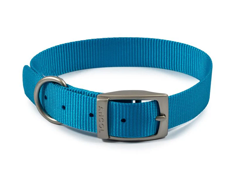 Ancol Viva Dog Collar Nylon Blue (28-36cm) Size 3
