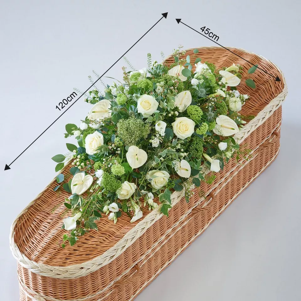 White and Green Casket Spray - Image 5